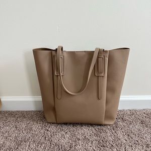 Zara Taupe Tote bag